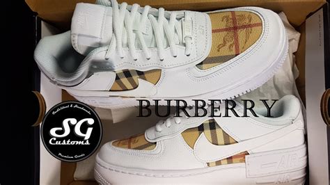 Custom Burberry Nike Air Force 1 Shadow 